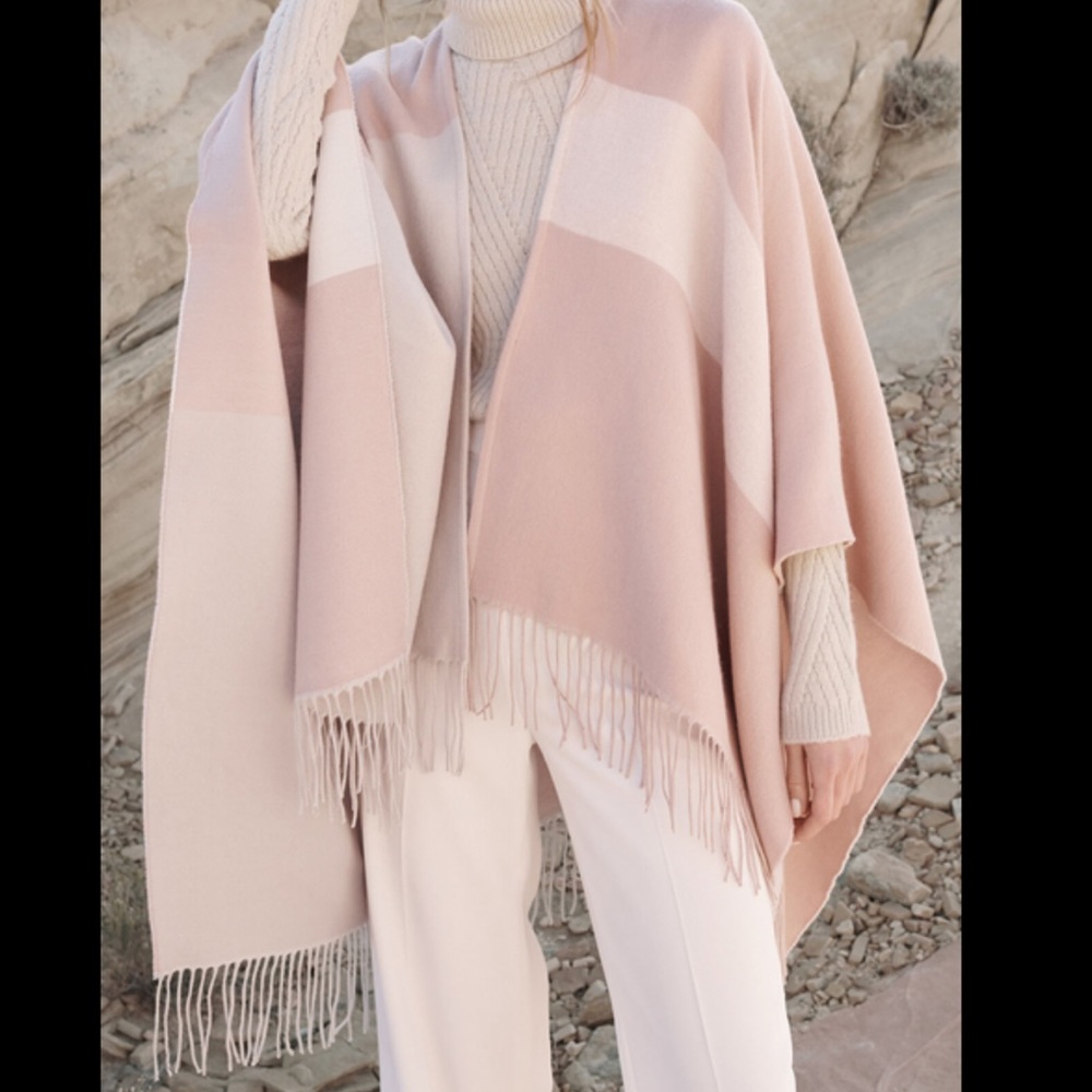 Soia & Kyo Woven "Scarfigan" with Fringe